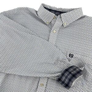 Panhandle Western‎ Shirt Long Sleeve Button Up Pattern Casual Mens Large